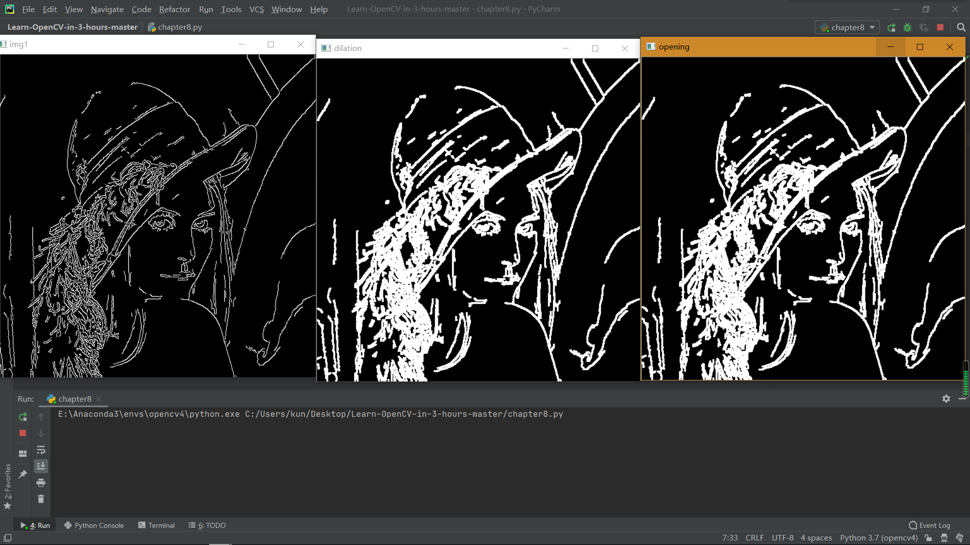opencv-python 小白笔记（2）_python cv2 bgr2gray-CSDN博客
