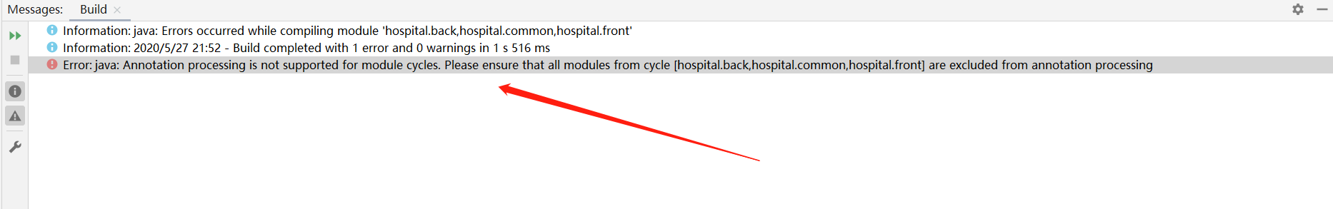 Error:java: Annotation processing is not supported for module cycles. Please ensure that all module