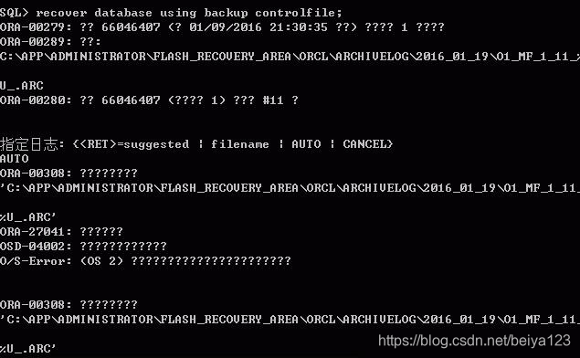 Oracle数据库数据恢复过程