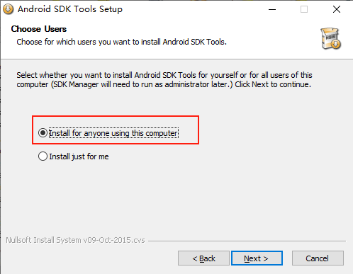 下载Android SDK tools完成Android SDK 安装、配置环境变量