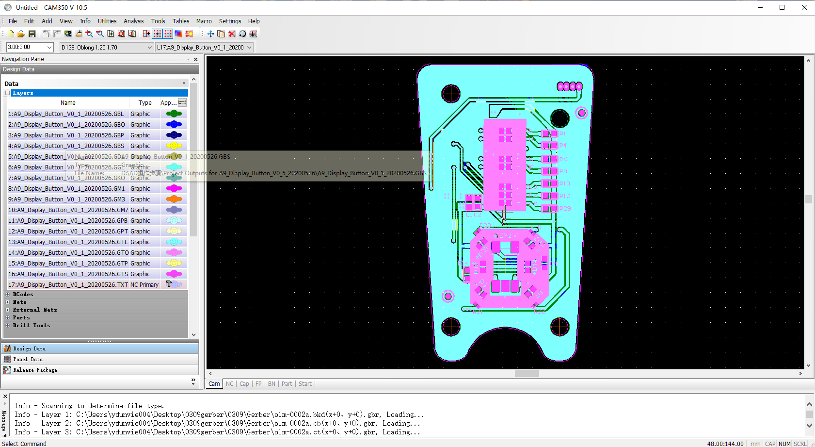 altiumdesigner软件生成gerber文件及cam350进行检查