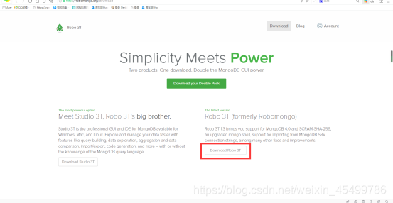 MongoDB的安装和配置(连接Robo 3T)数据库weixin45499786的博客-