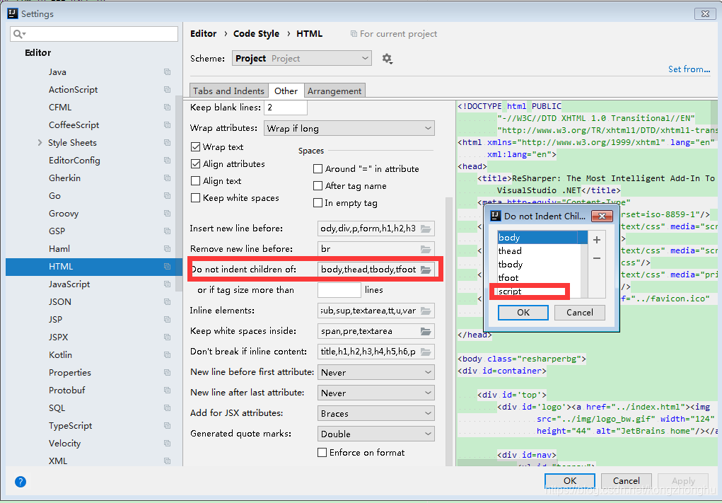 intellij idea vue js 报ESLint: Expected indentation of 0 spaces but ...