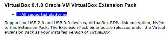 Virtual box Extend