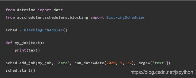 Python定时任务最强框架apscheduler详细教程 Jspython的博客 程序员资料 Apscheduler Cron 程序员资料