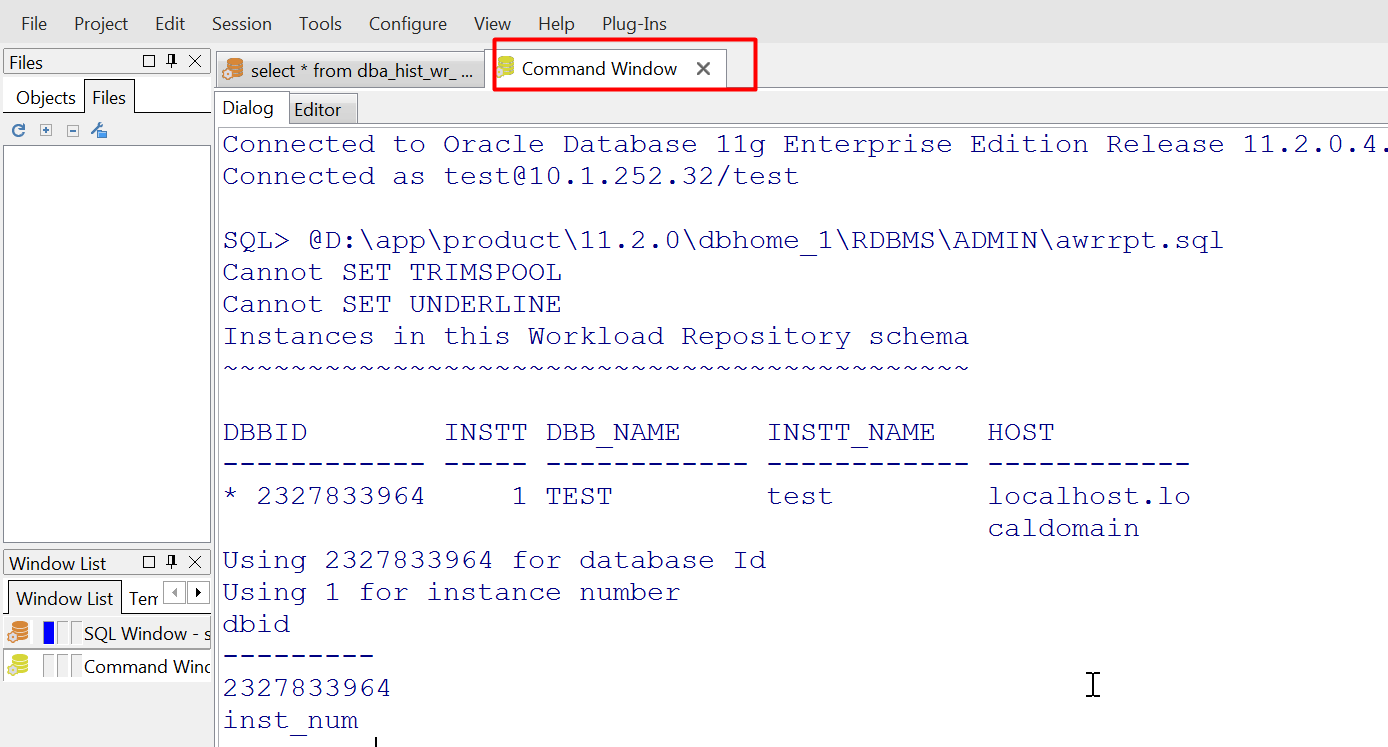 Plsql生成awr报告 M0 的博客 Csdn博客 Plsql导出awr报告