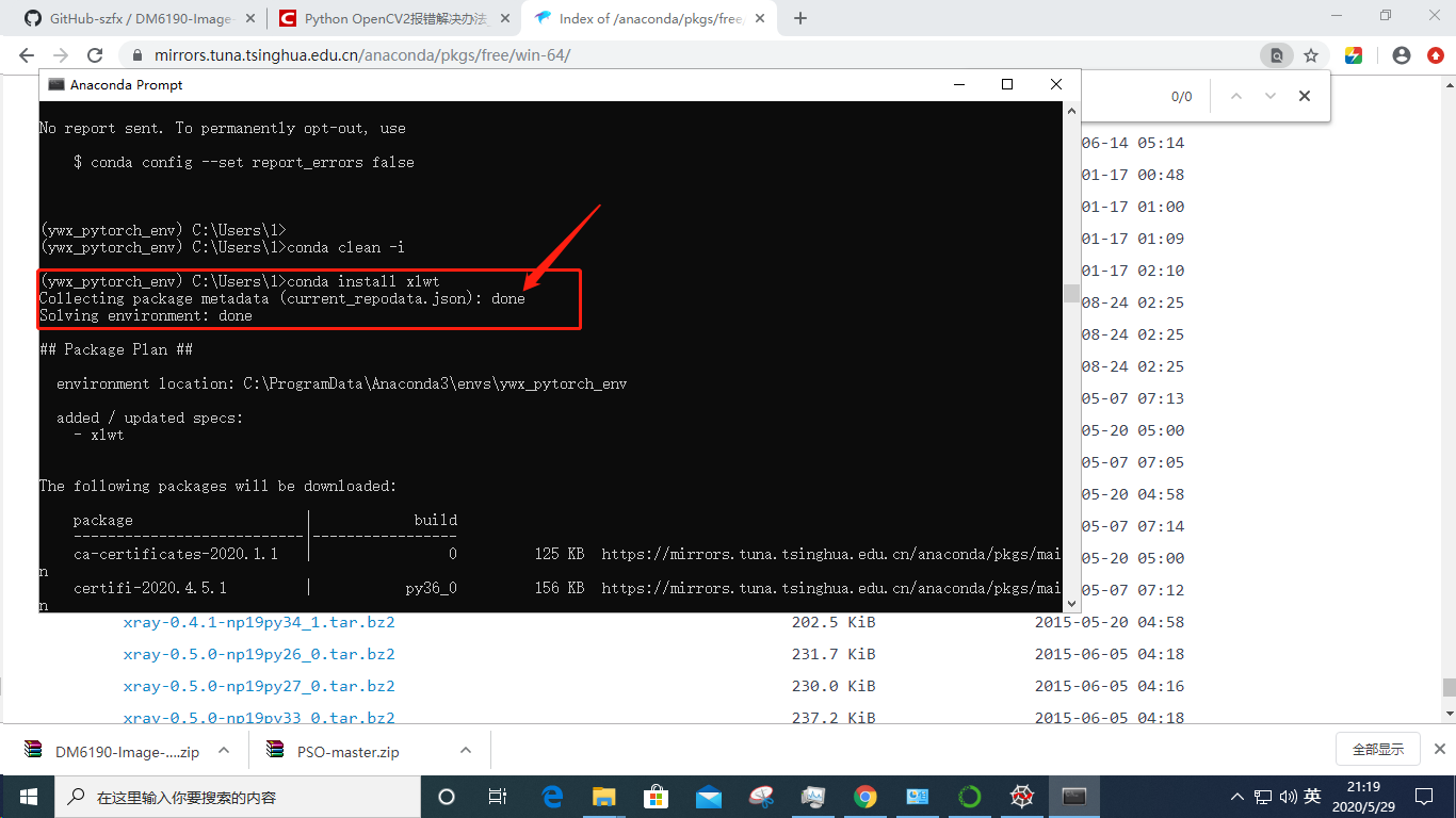 conda install安装不了任何包，报一大段错误_conda during handling of the above ...