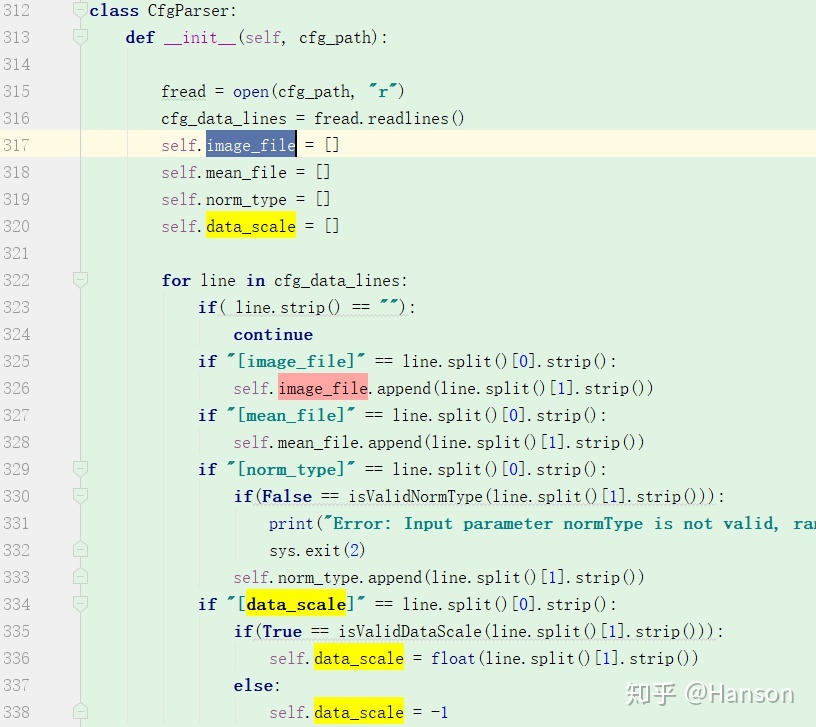 CNN_convert_bin_and_print_featuremap.py 中加载.cfg代码片段：