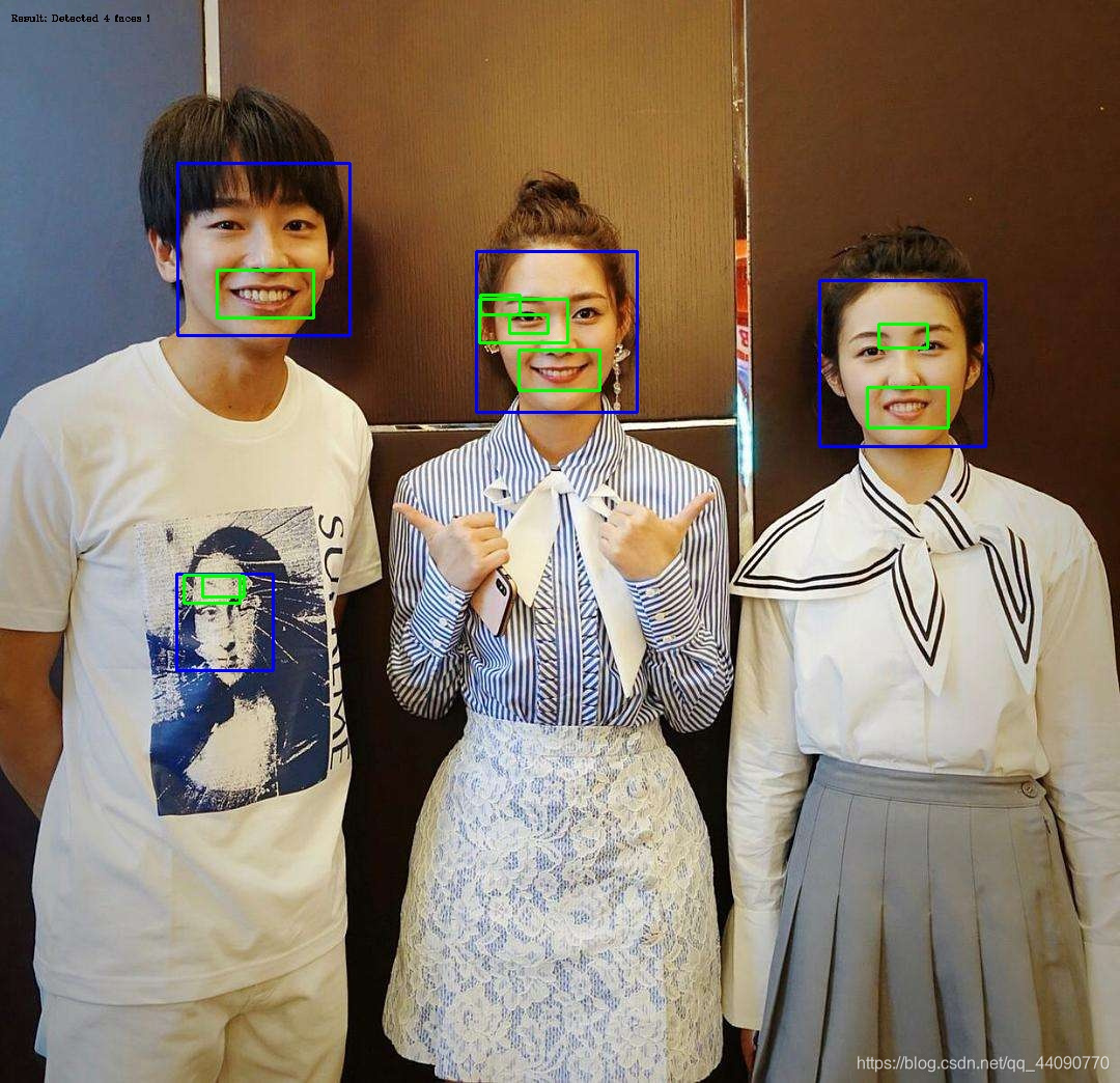 基于OpenCV的人脸及笑脸检测人工智能qq44090770的博客-