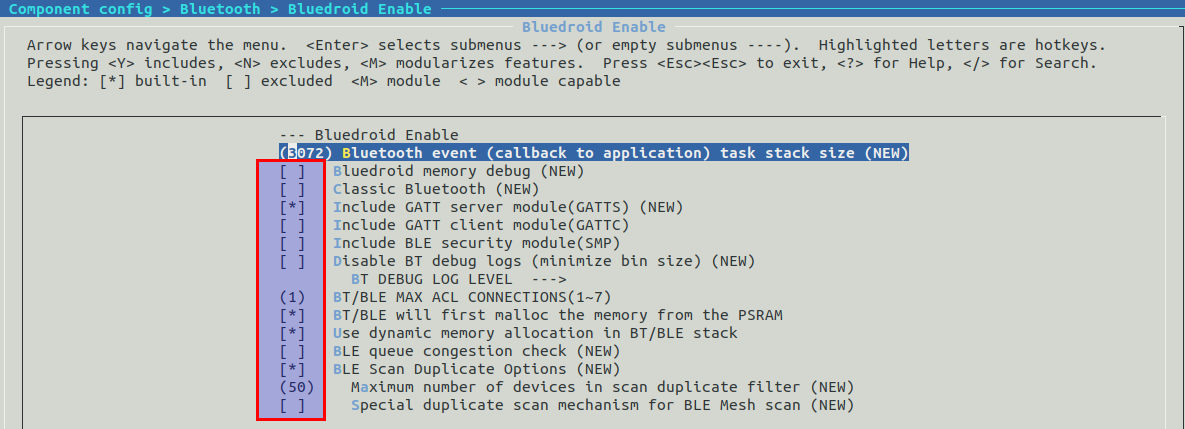 修改 BLE 的配置