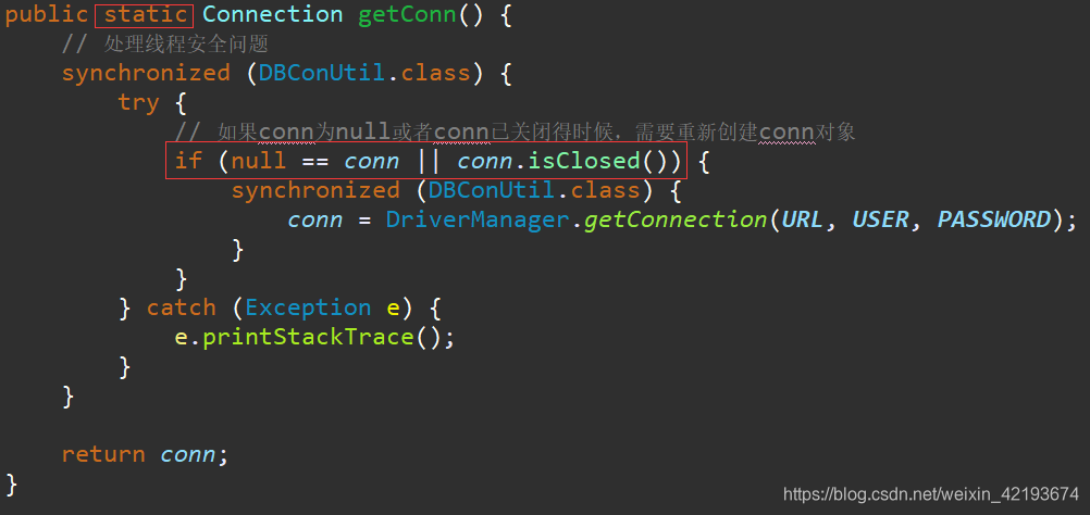 JDBC高级封装------Connction对象的封装_connection conn 封装-CSDN博客