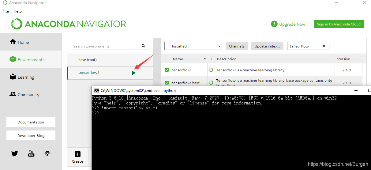 anaconda中创建tensorflow环境_anaconda创建tensorflow环境-CSDN博客