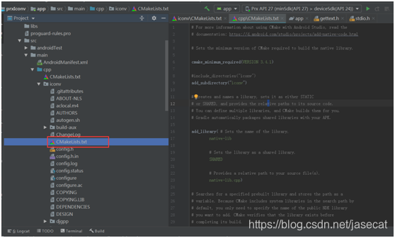 使用android studio开发工具编译GBK转换三方库iconv移动开发jasecat的专栏-