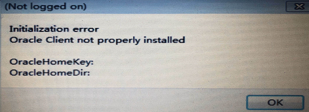 Oracle client not properly installed как исправить