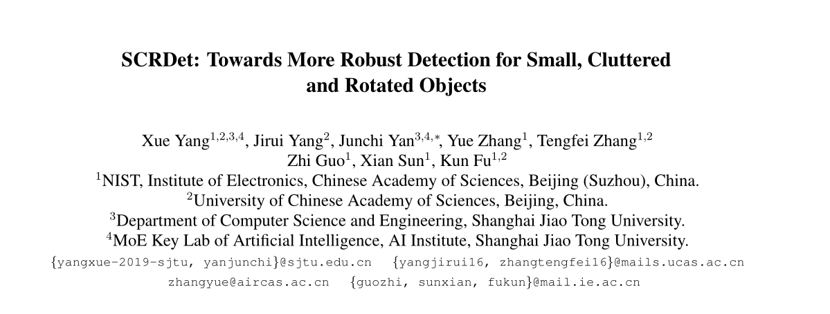 ICCV2019——SCRDetTowardsMoreRobustDetectionforSmall,ClutteredandRotatedObjectsqq45603919的博客-