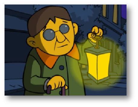 " 那盲人满心欢喜地说:"这个道理很简单,我提灯笼并不是为自己照路