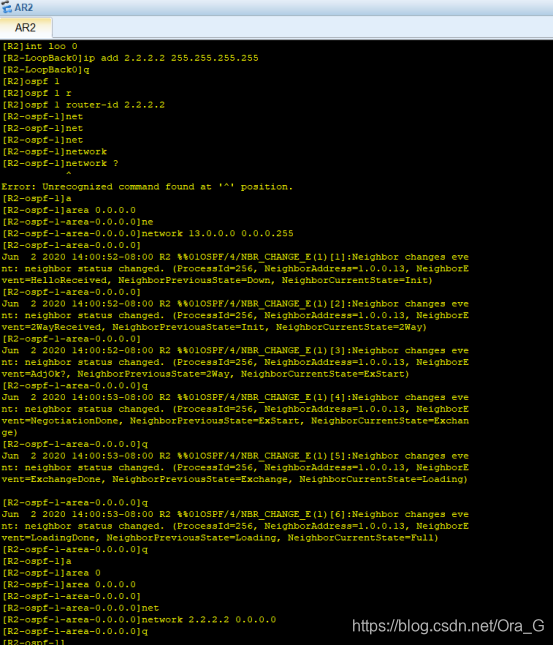 华为eNSPOSPF验证试验OraG的博客-