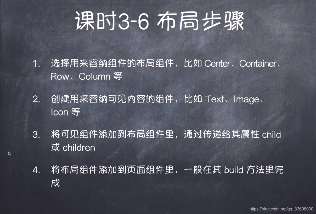 Flutter移动应用开发实战——布局机制步骤