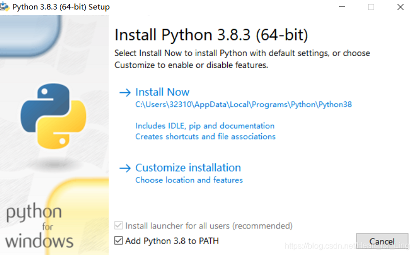 【Python小白计划】1. Python语言的基础知识HeartforLing的博客-python 3.8.3 (tags/v3.8.3:6f8c832, may 13 2020, 22:37:02) [msc v.1924 64 bit