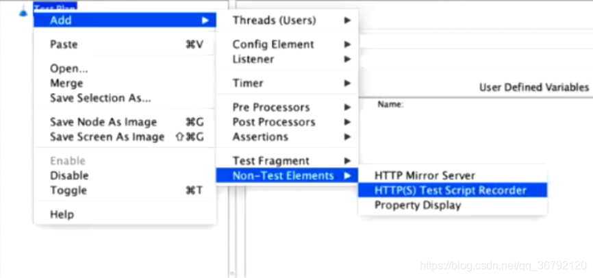 添加“HTTP(S) Test Script Recorder” 