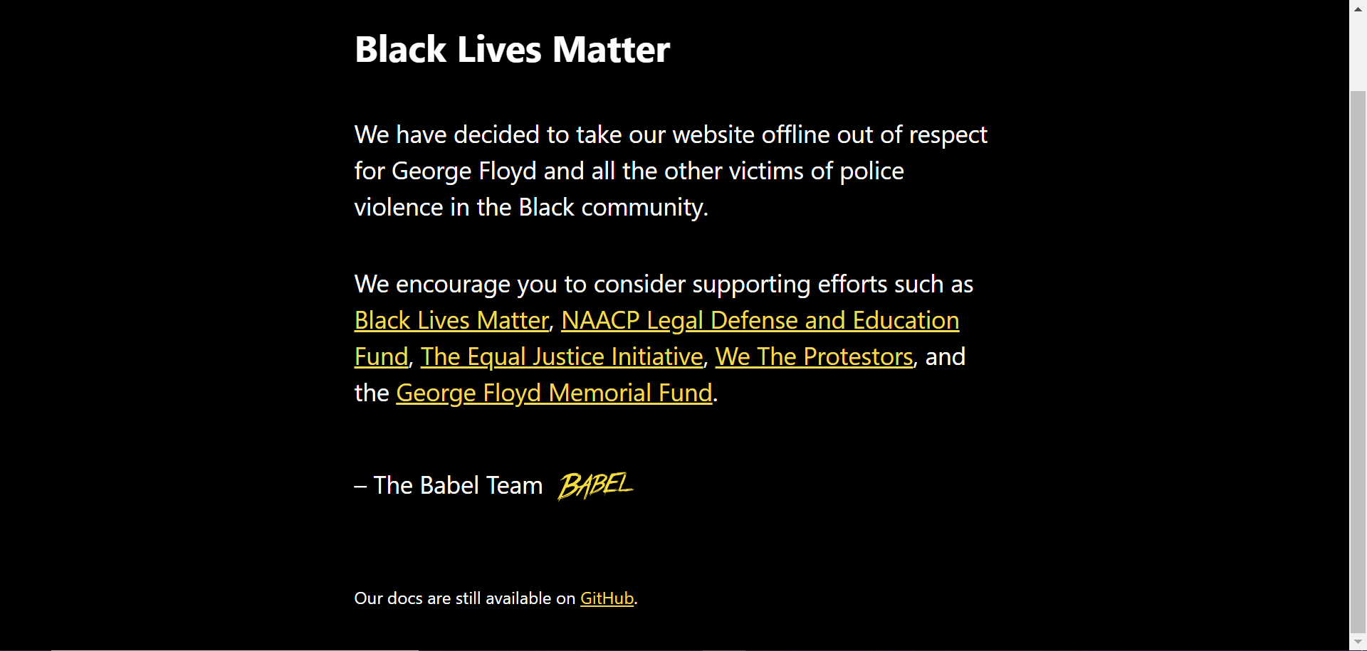 for production...[babel] note the code g