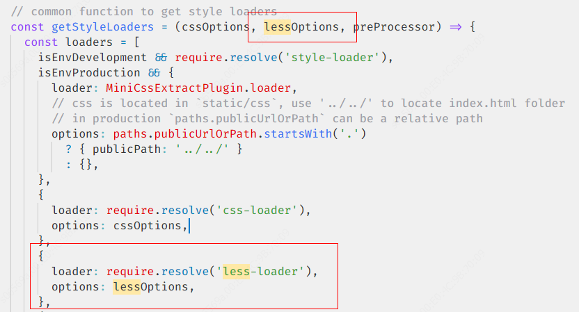 React project less file does not work - Programmer Sought
