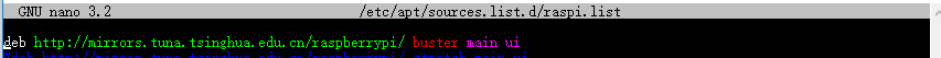 修改raspi.list