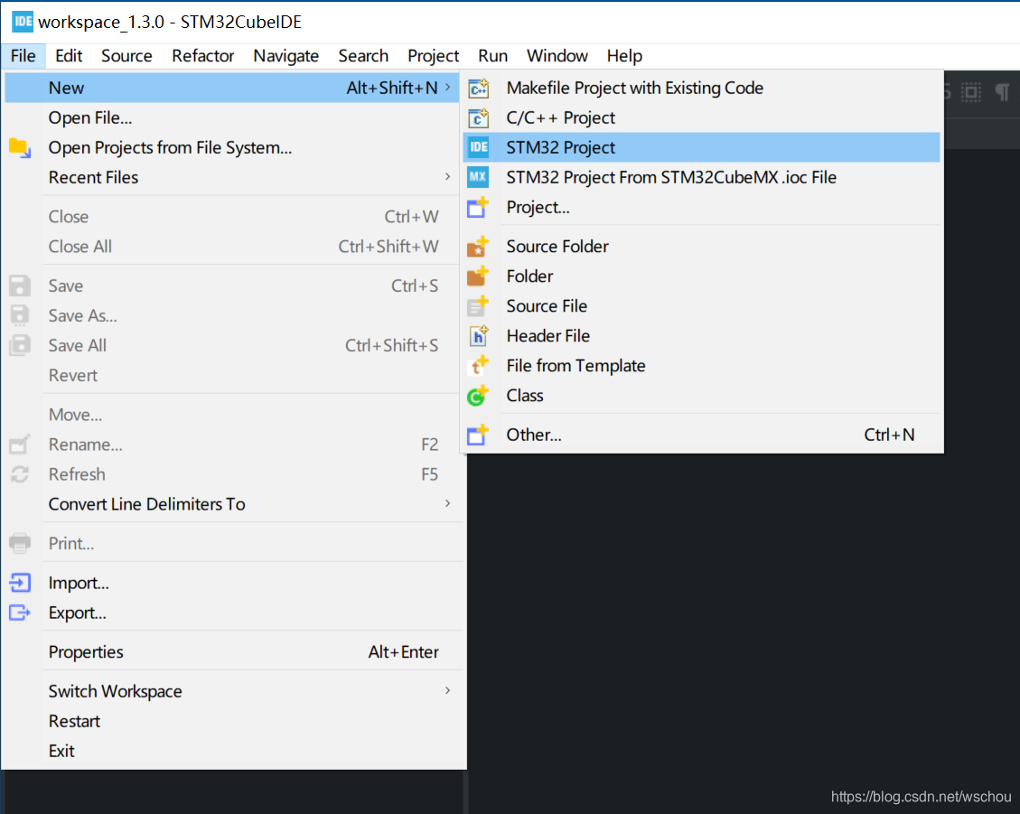 STM32学习笔记 —— STM32CubeIDE新建工程_targeted binary type-CSDN博客