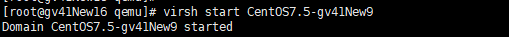 启动kvm虚拟机成功
