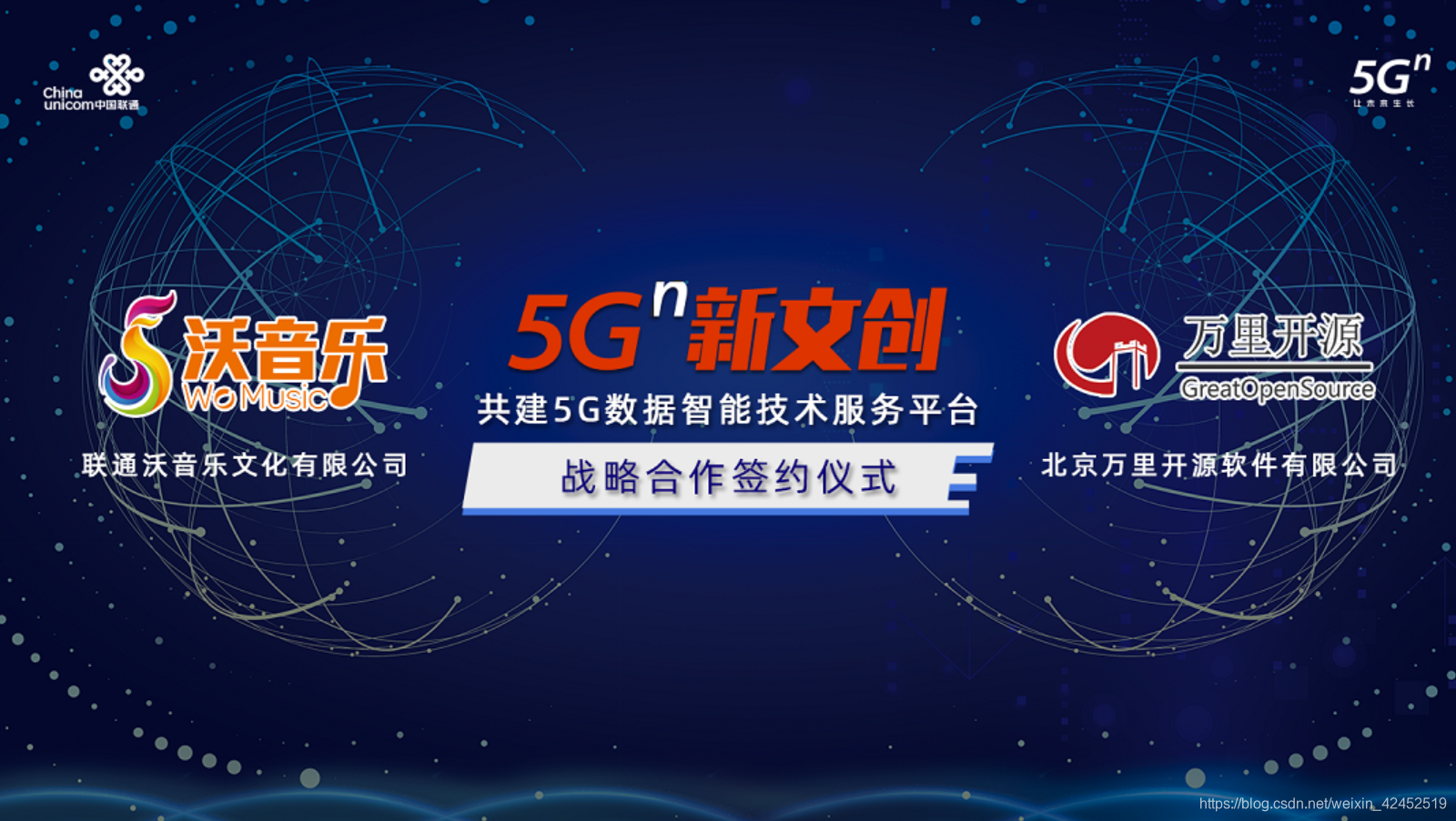 联通沃音乐与万里开源完成“云签约”,共建5G数据智能技术服务平台weixin42452519的博客-