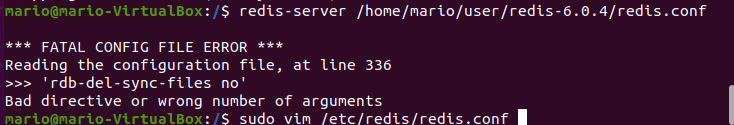这种错误是因为：使用在线方式安装，启动的时候redis-server 命令不支持自定义配置文件，如果想指定配置文件可以采用上面说的第二种启动方式，