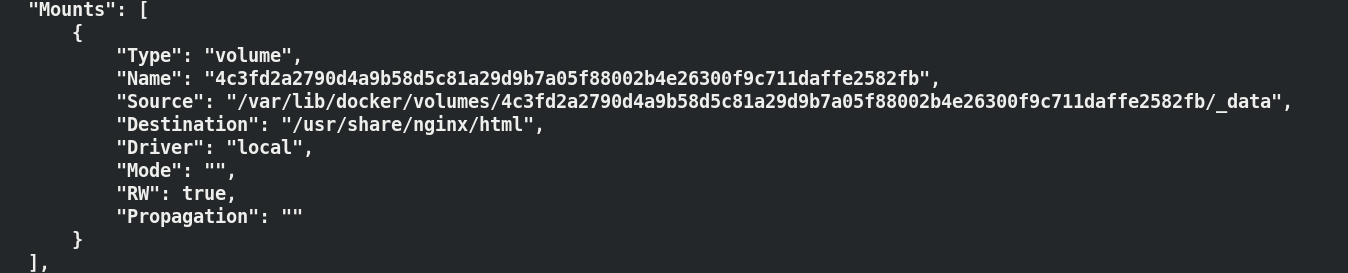docker inspect format mount source
