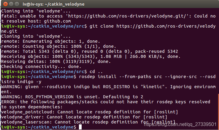 ubuntu16.04VelodyneVLP16在ROS下使用(遇见各种报错及解决方法)qq27339501的博客-