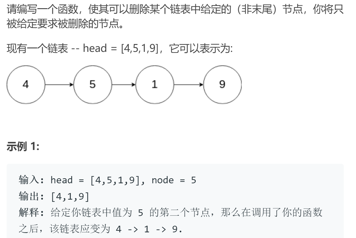 Leetcode237（力扣237）：删除链表中的节点_Everglowu2014的博客-程序员 