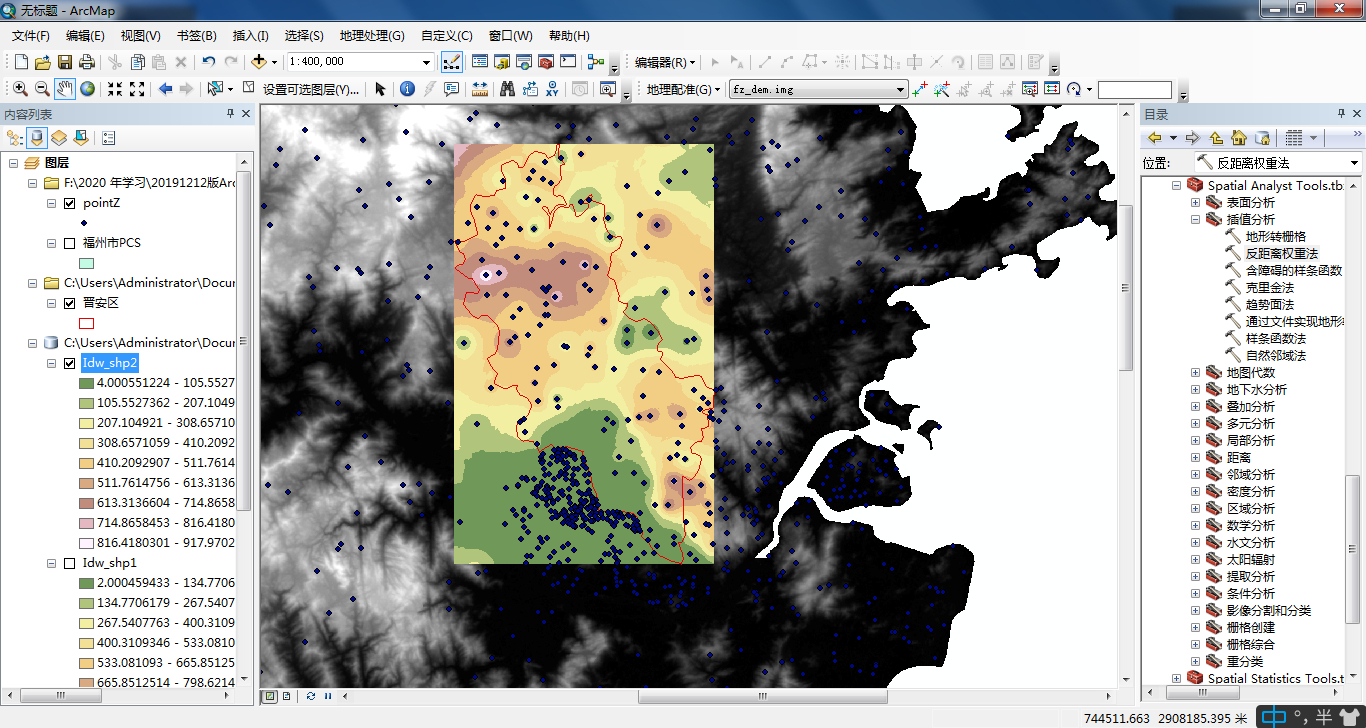 arcgis栅格数据空间分析