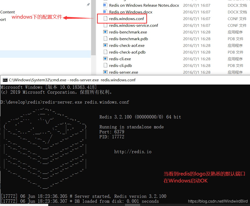 redis在Windows下启动