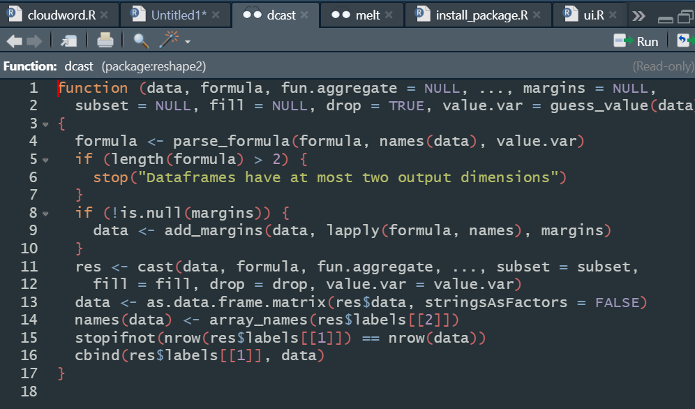 R语言函数定义快速查看_r语言 查看函数定义-CSDN博客