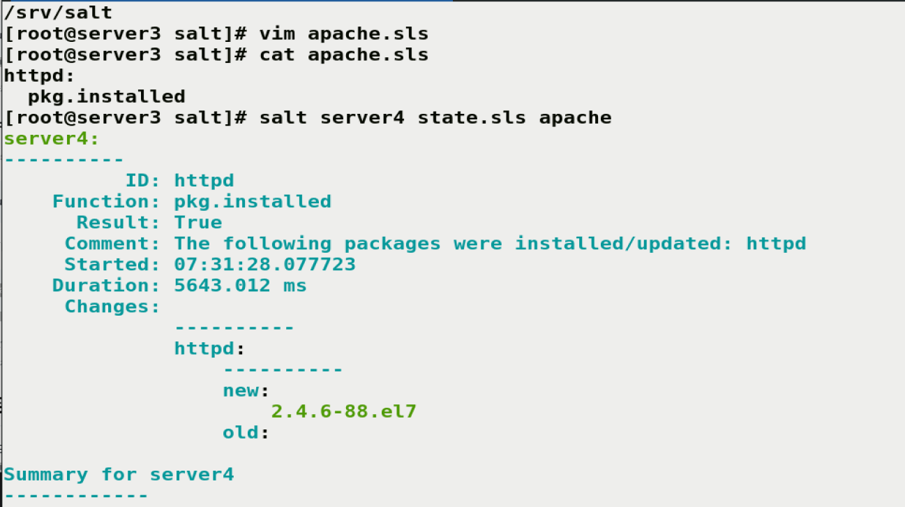 ping 也可以使用正则表达式: salt-eserver[4