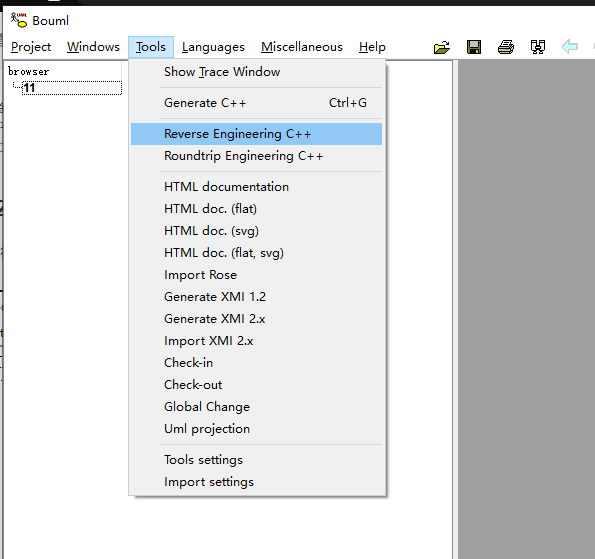 Modeling tool Bouml: Generate class diagrams - Programmer Sought