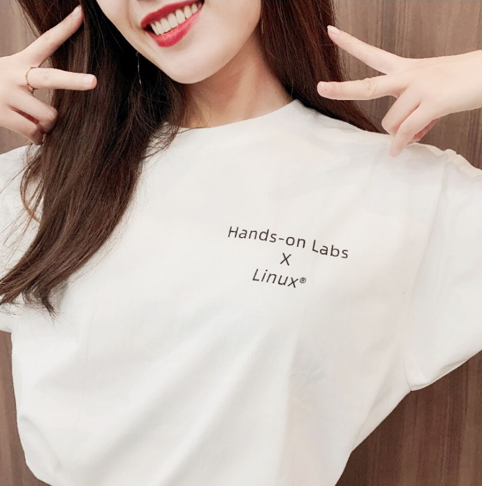 阿里云送你Hands-onLabsXlinux联名T恤——阿里云高校计划《Linux命令入门》训练营LoveLetter-