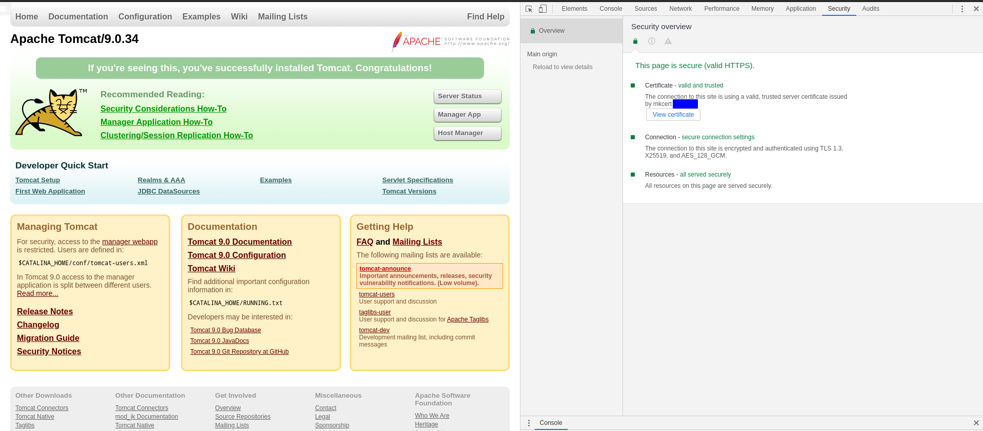 Tomcat9配置HTTP/2访问