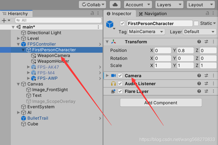解决用unity制作fps游戏时枪管插入物体中的问题 Lenny的博客 Csdn博客 解决用unity制作fps游戏时枪管插入物体中的问题 Lenny的博客 Csdn博客