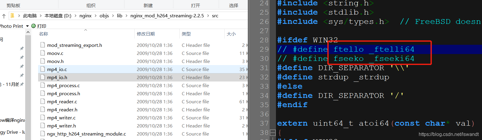 window编译nginx过程以及安装nginx_mod_h264_streaming插件_windows nginx mod-stream ...