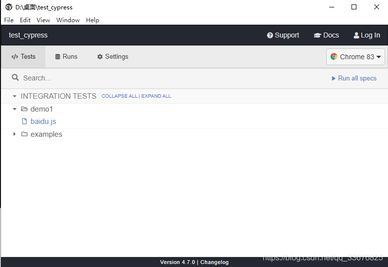 前端自动化测试框架Cypress(二)--第一个脚本qq33676825的博客-