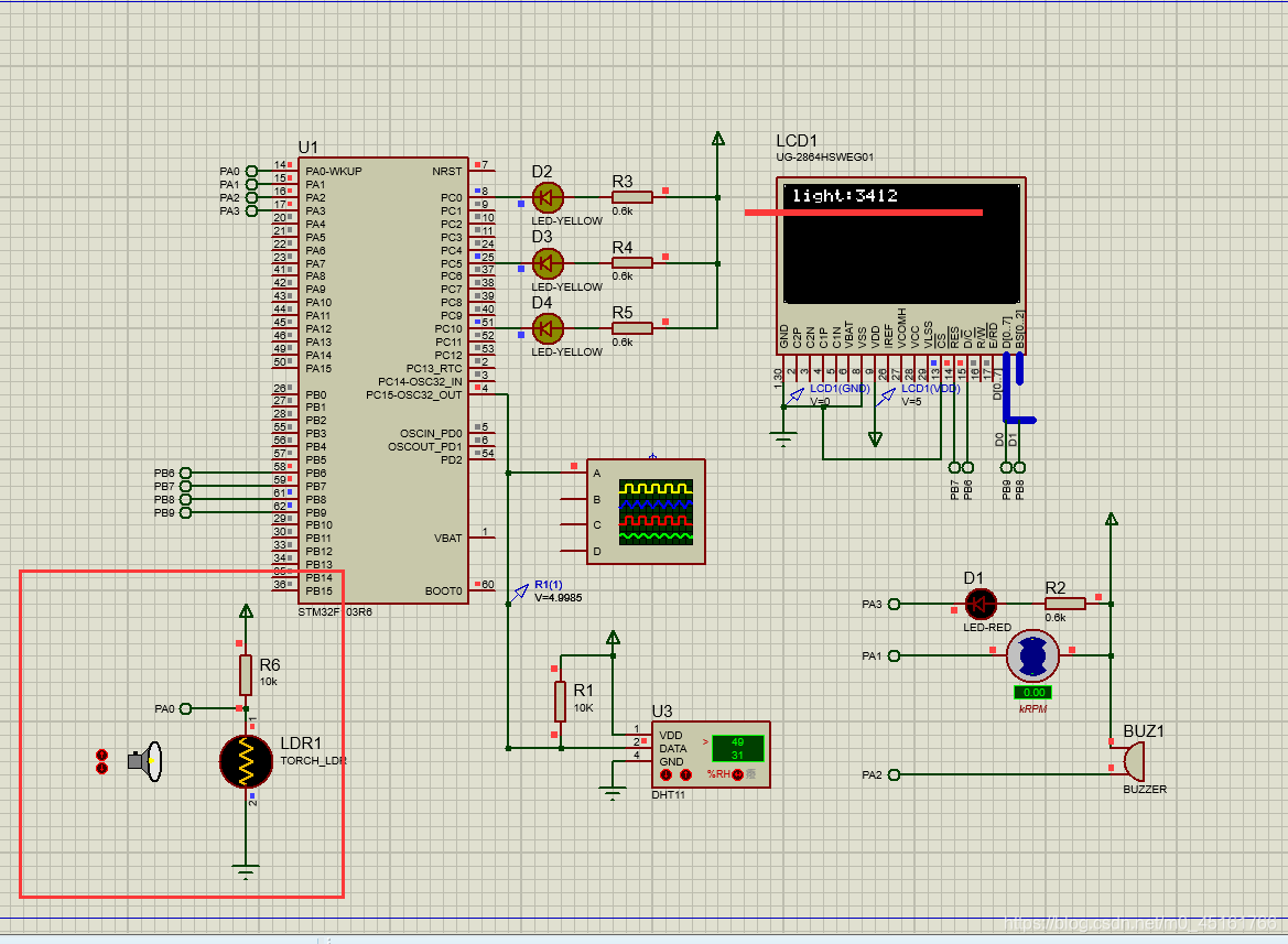 STM32入坑（11）LED闪烁+按键控制蜂鸣器（轮询法、中断法）_stm32蜂鸣