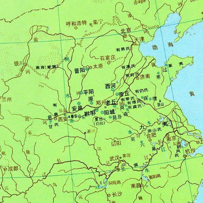 夏朝可以看成是一个大部落抱团,都城阳城称为王畿.