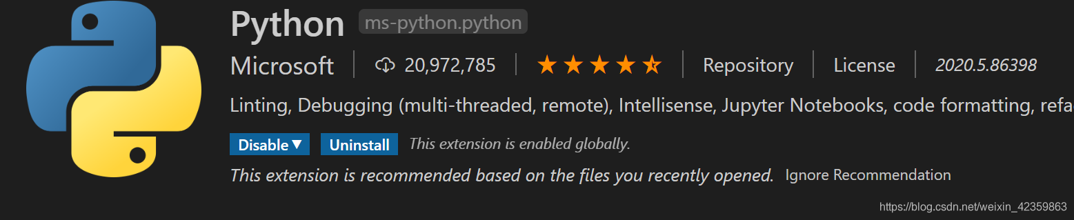 vscodeAnaconda配置python环境weixin42359863的博客-