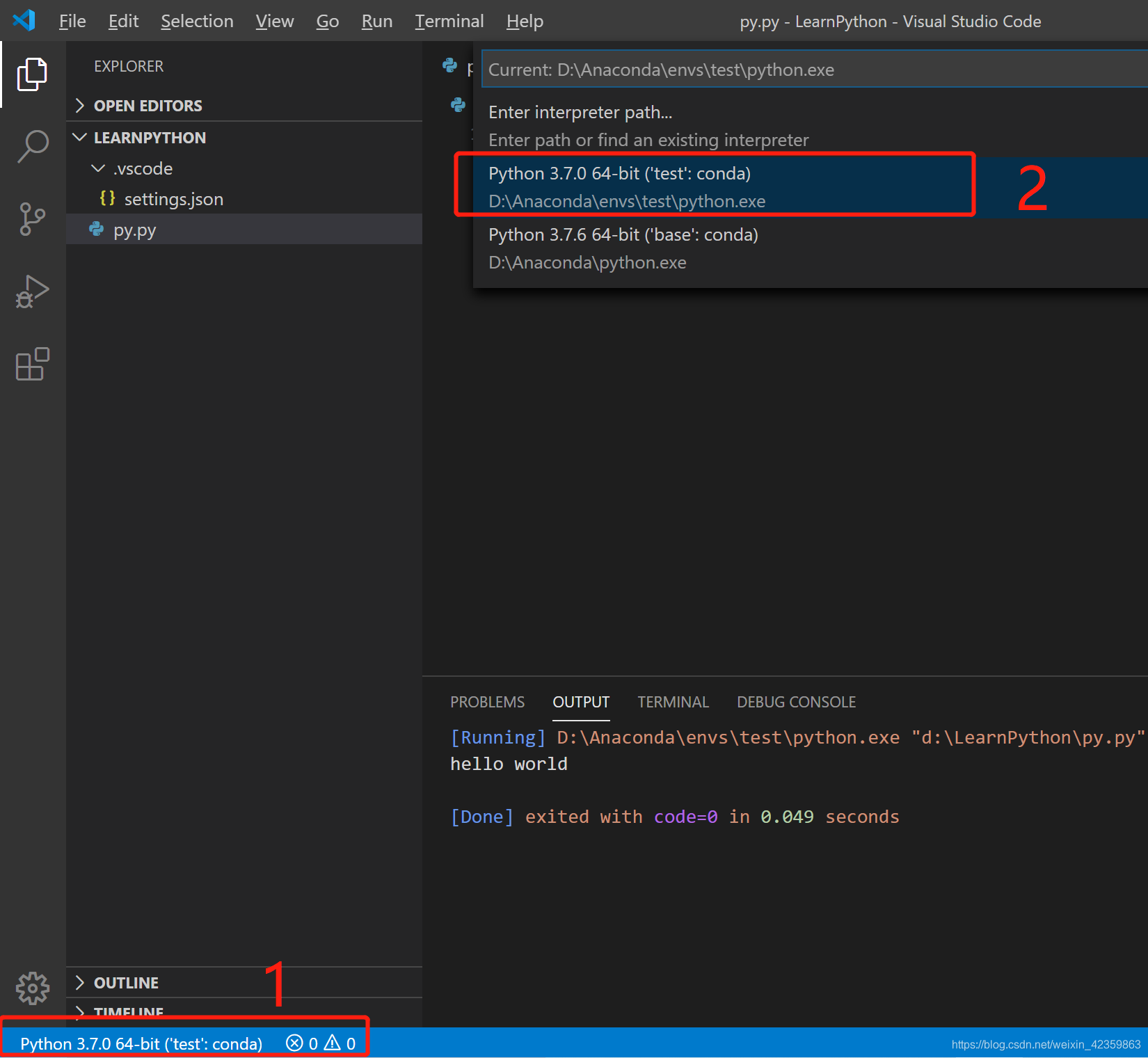vscodeAnaconda配置python环境weixin42359863的博客-