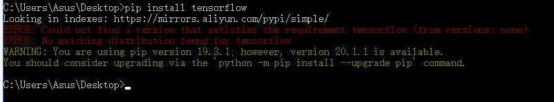 win10用python3.7 安装tensorflow使用whl安装与安装whl名称的介绍