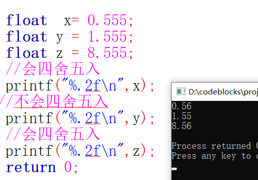 C++/C double float保留小数 只对部分小数进行四舍五入_c++ float 四舍五入-CSDN博客